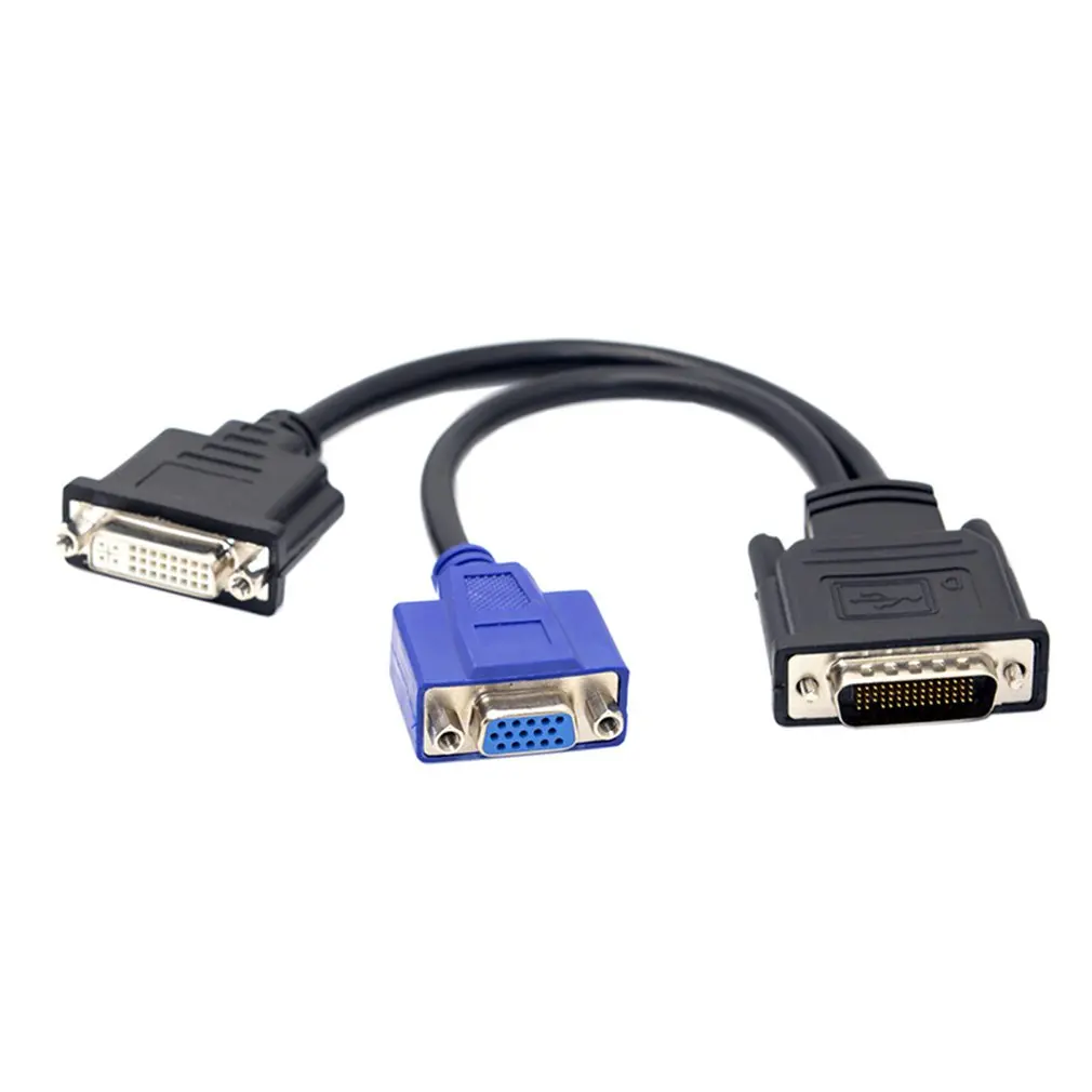 

DMS-59Pin Male to Dual Displayport Female Splitter Extension Cable converter 59pin for PC Graphics Card