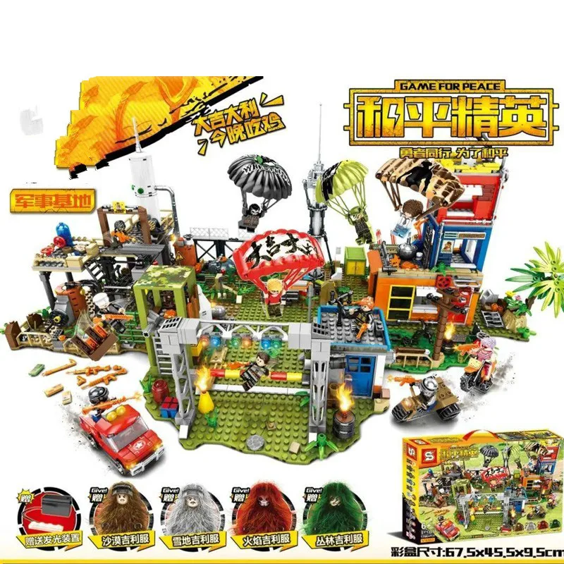 

1706pcs Game for Peace Building Blocks Compatible Legoinglys Leads Toys for Children Christmas Gift DIY Model