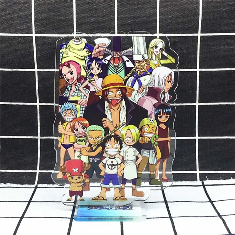 

1pc New Anime One Piece Luffy Nami Ace Zoro Sabo Acrylic Stand Figure Desktop Decor Collection Model Toys for Kids Boy Gift