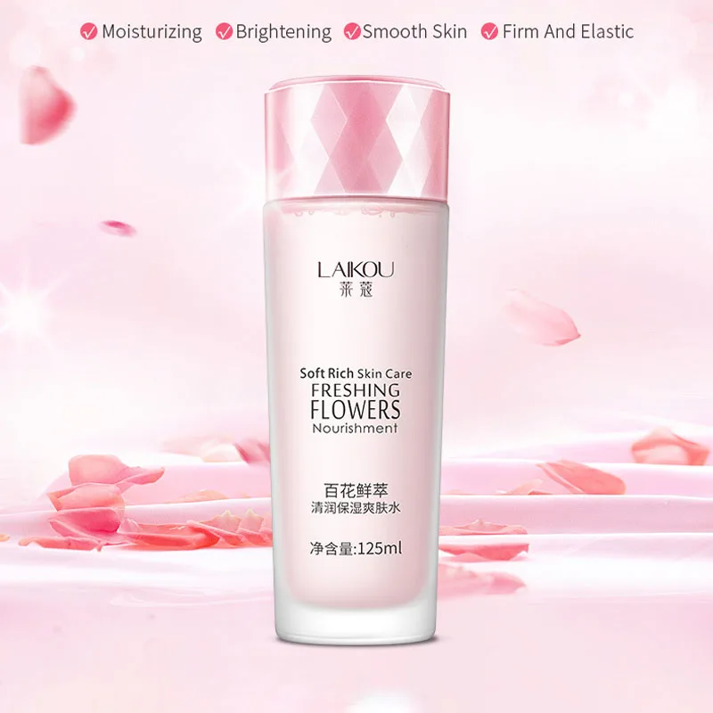 

LAIKOU 125ml Cherry Blossoms Essence Toner Shrinks Pore Anti-Aging Whitening Oil Control Moisturizing Facial Acne Treatment Skin