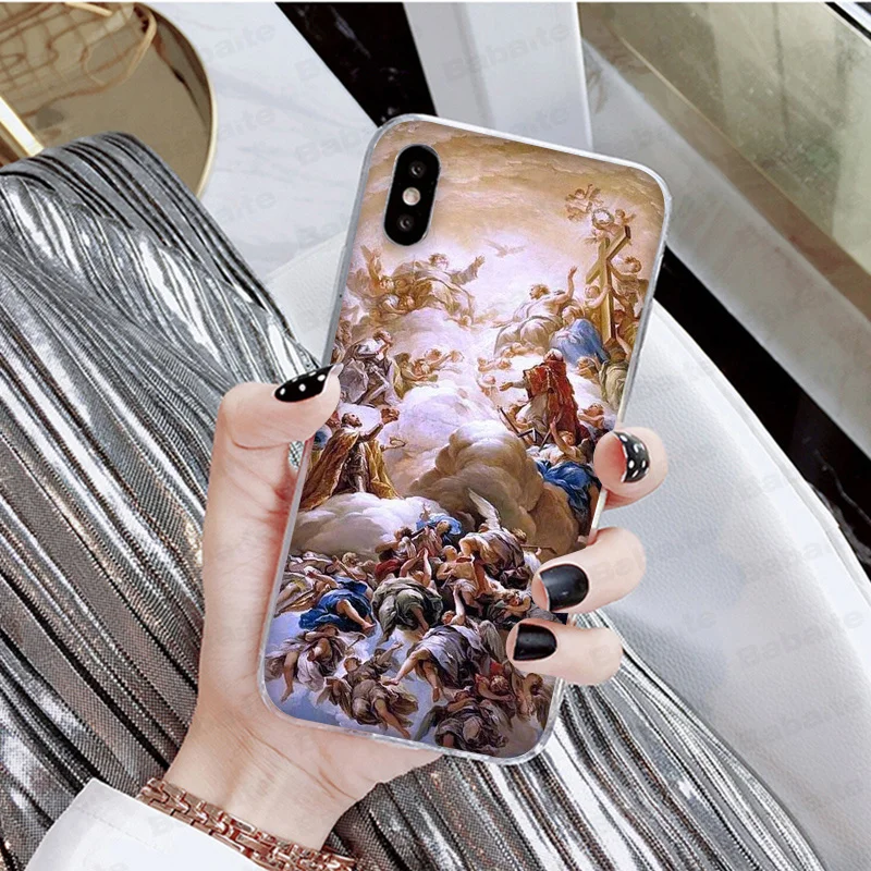 Babaite Madonna церковные фрески Ангел Бог телефон аксессуары чехол для iPhone 8 7 6 6S Plus X XS max 10 5 5S SE XR