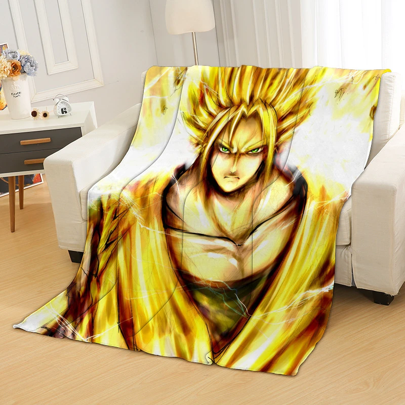 Аниме Dragon Ball печатные фланелевые плюшевые откидное покрывало детское одеяло для девочек Путешествия Диван Одеяло Теплый Хэллоуин - Цвет: K