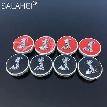 

4PCS Cobra Snake Car Wheel Center Hub Cap Auto Rim Refit Dust-Proof Badge Covers Car Sticker For Mustang Shelby GT350 Styling