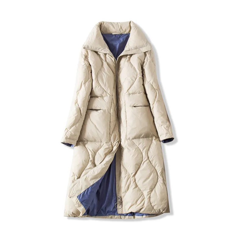 Fashion Warm White Duck Down Jacket Women 2020 New