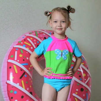 

Girls Swimsuit 2020 Two Pieces Toddler Girls Swimwear 1-6Y Children's Swimwear Bathing Suit Swimwear UPF 50+ CZ1010