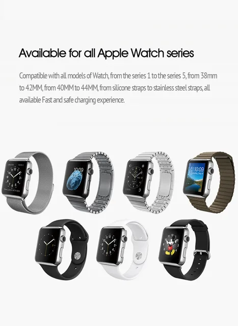 stainless steel charge apple watch