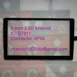 Digitalizador de pantalla táctil de 9 pulgadas, 10,1 pulgadas, 6 pines, 2.5D, para variedad de navegación de Radio de coche Android cc2, cc2l, GT911, nuevo