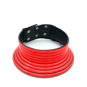 

Fashion African Big Choker Necklace for Women Punk Alloy Leather Maxi Jewelry Collar Statement Party Gold Necklace