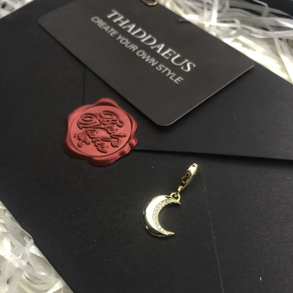 Золотая подвеска в виде Луны для женщин и девочек 2019 Трендовое ювелирное изделие