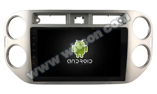" Android 9,0 Pie OS Автомобильная Мультимедийная навигация gps радио для Volkswagen Tiguan 2010-2012 с большим углом обзора ips экран