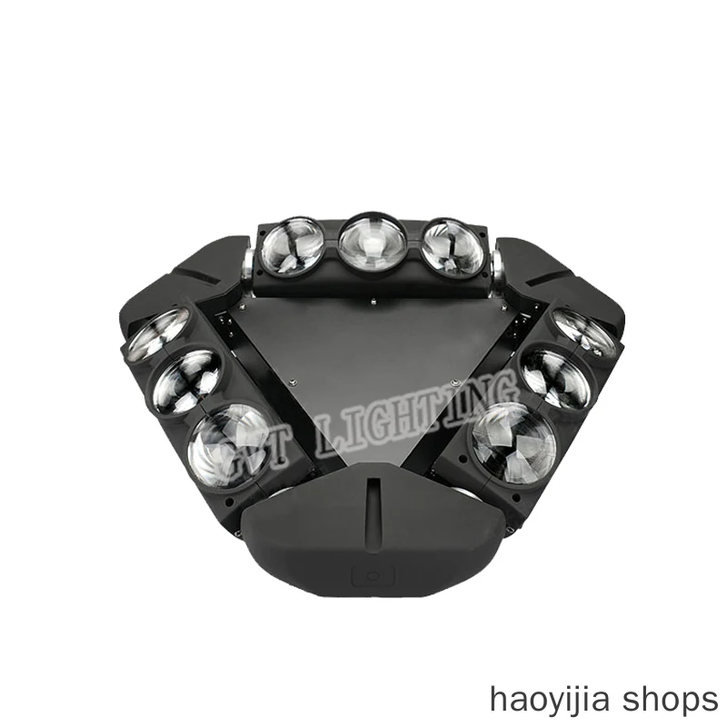 

New colorful LED beam moving head light has a great effect on the party 9x12w triangle spider LED beam moving head light fashion