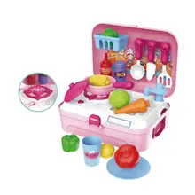 1 Набор ролевых игр, игрушки для дома, кухонные принадлежности, чехол для переноски, сумка, коробка для детей, Обучающие игрушки, инструменты