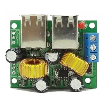 

36/24/12 / 9V to 5V 3A buck 4USB ultra-multi-USB interface car charging solar buck module