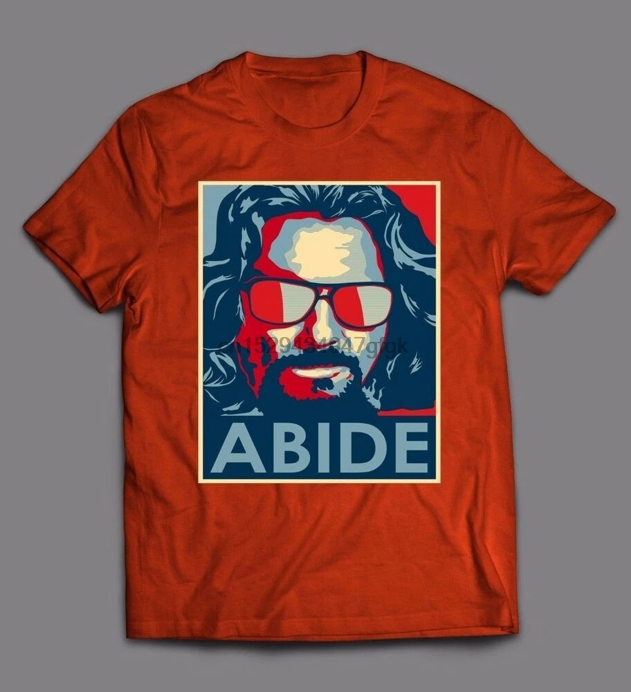 Большие футболки LEBOWSKI ABIDE CUSTOM OLDSKOOL ART высокое качество | Мужская одежда