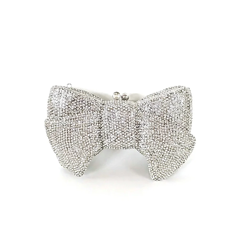 Classical women accessories diamonds luxury clutches bow knot crystal purses Bridal wedding party Popsicle purses