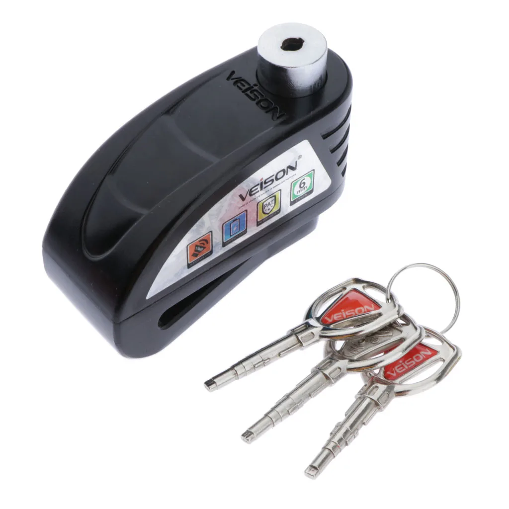 Brake Disc Lock Wheel / Metal Motorcycle Lock With Keys / Valid Lock Slot: 55 Mm