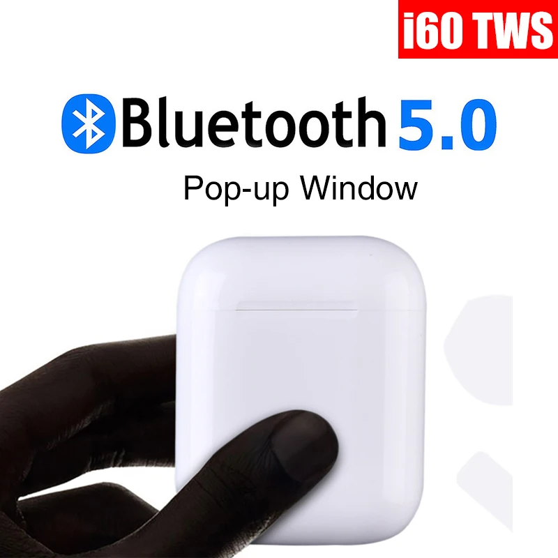 

New i60 TWS 2019 Wireless Bluetooth 5.0 V5.0 Touch Control Earphone Charging Box Headset Earbuds PK i60TWS i30 i12 i200 I 60 TWS