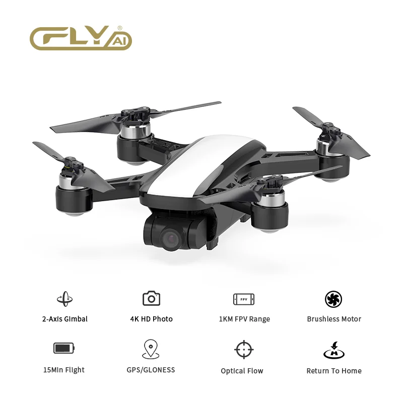 4K Дрон C FLY Квадрокоптер с профессиональной камерой 1080P видео 2 оси Gimbal GPS 15 21 мин