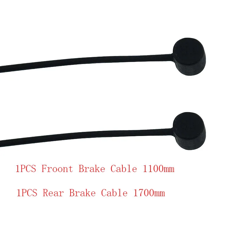 MTB Bike Brake Cable 2 шт. тефлоновое покрытие переключения и внутренний кабель тормоза для MTB велосипеда для дорожного велосипеда, на переднее заднее сиденье тормозных проводов - Цвет: MTB Bike Brake Cable