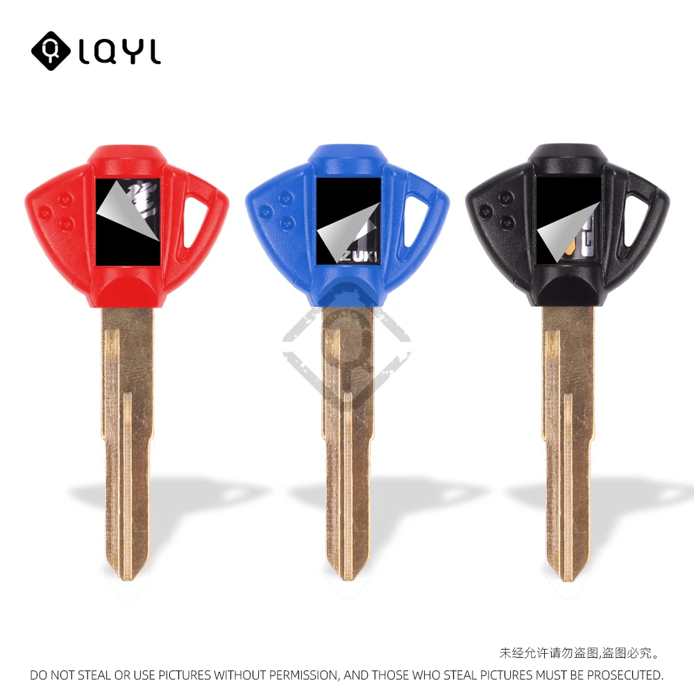 3Pcs Motorcycle Key Uncut Blank Replacement Keys For Suzuki GSX600F GSR750 GSX750F GSXR600 GSXR750 GSXR1000 GSXR1300 SV650 GSX-R