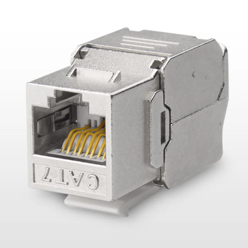 12/24pcs RJ45 키스톤 Cat7 Cat6A 차폐 FTP 아연 합금 모듈 네트워크 키스톤 잭 커넥터 어댑터 10GB 네트워크