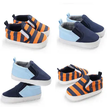 

Baby Newborn Kids Boy Girl Soft Crib Sole Sneaker Toddler Anti-slip Plaid Shoes First Walkers
