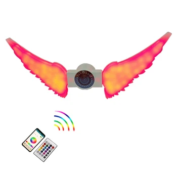 

Wireless Bulb 50W Colorful 13 Color LED Bluetooth Speaker Music Bulb Home Decoration Angel Wings Bulb Remote APP Control