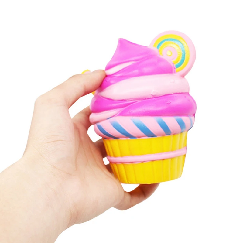 Simulation Soft Slow Rebound Squishy Toys Colorful Sweetener Ice Cream Slow Rising Phone Decor Decompression Toy