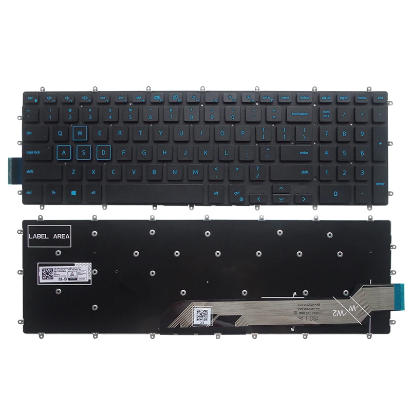 Repose-poignets Dell G3 3579 Noir - Clavier AZERTY FR Rétroéclairé - Neuf