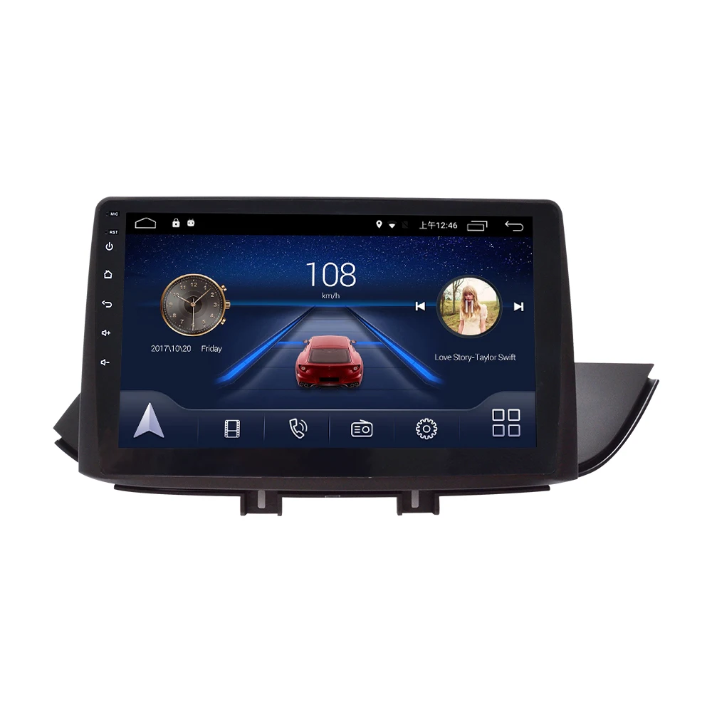 Sale 4G Lte Android 9.0 Car multimedia navigation GPS DVD player For hyundai Verna 2010-2017 years IPS screen Radio 1