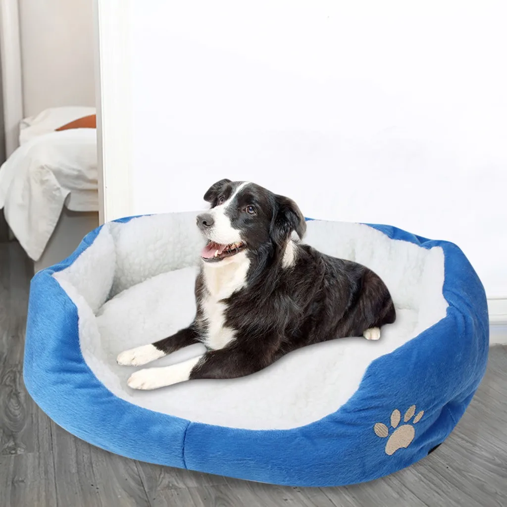Мягкая кровать для собаки моющаяся длинная плюшевая собачья Конура глубокий сон собачий домик бархатные коврики диван для собаки чихуахуа собачья корзина кровать для питомца Ropa