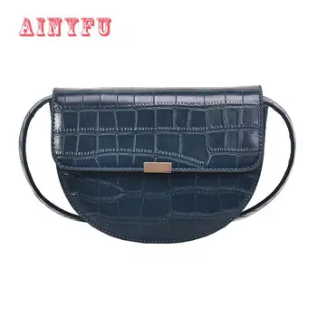 

Crocodile Pattern Vintage Leather Crossbody Bags Women 2019 New Small Purses And Handbags Ladies Shoulder Messenger Bag B281
