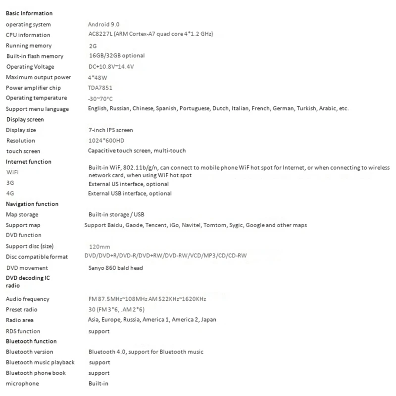 2 Din Android 9,0 dvd-плеер автомобиля мультимедиа FORD Focus II(2005-2007) C-Max(2005-2007) Fusion(2006-2011) радио gps навигация