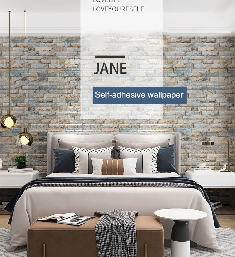 Adesivo de parede 3D, Sala Mural, Quarto decorativo, 10pcs