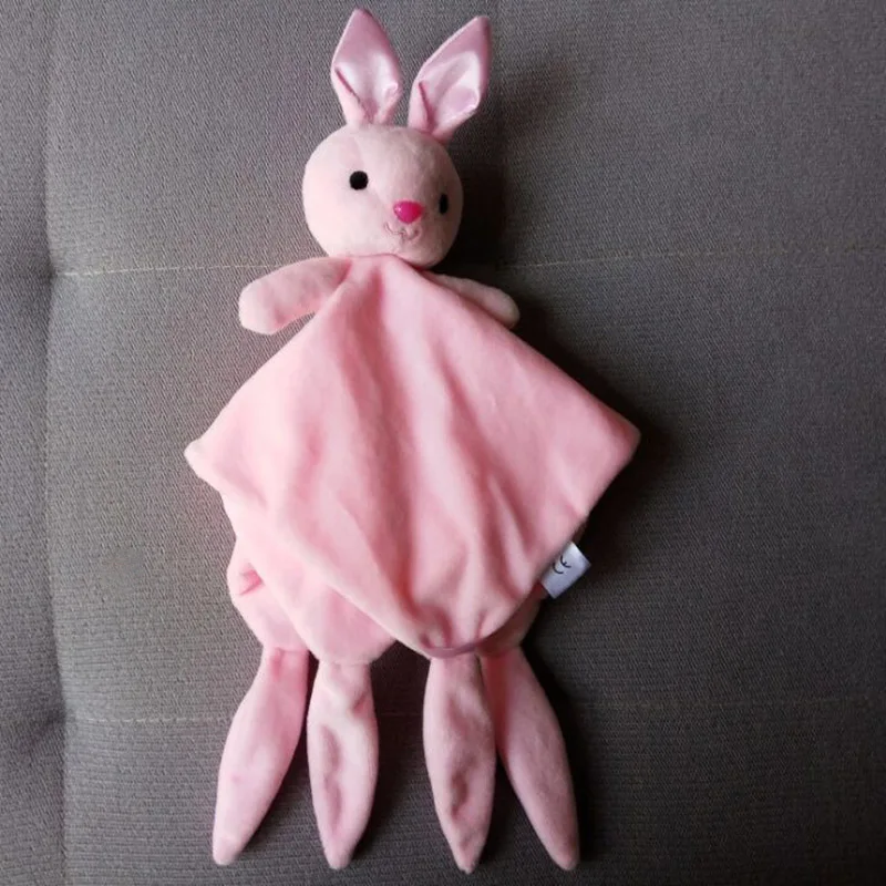 High Quality Baby Comfort Towel Soft Stuffed Animal Plush Security Blanket Soothing Toy for Toddles Kids