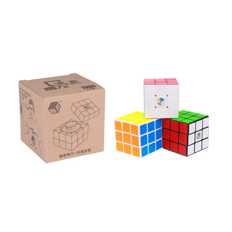 Caixa de Tesouro Cubo de Velocidade Cubos de Armazenamento Profissionais para Adultos Yuxin Zhisheng Mágica Cubo Mágico Brinquedos Educativos 66mm 3x3 3 Cubos mágicos