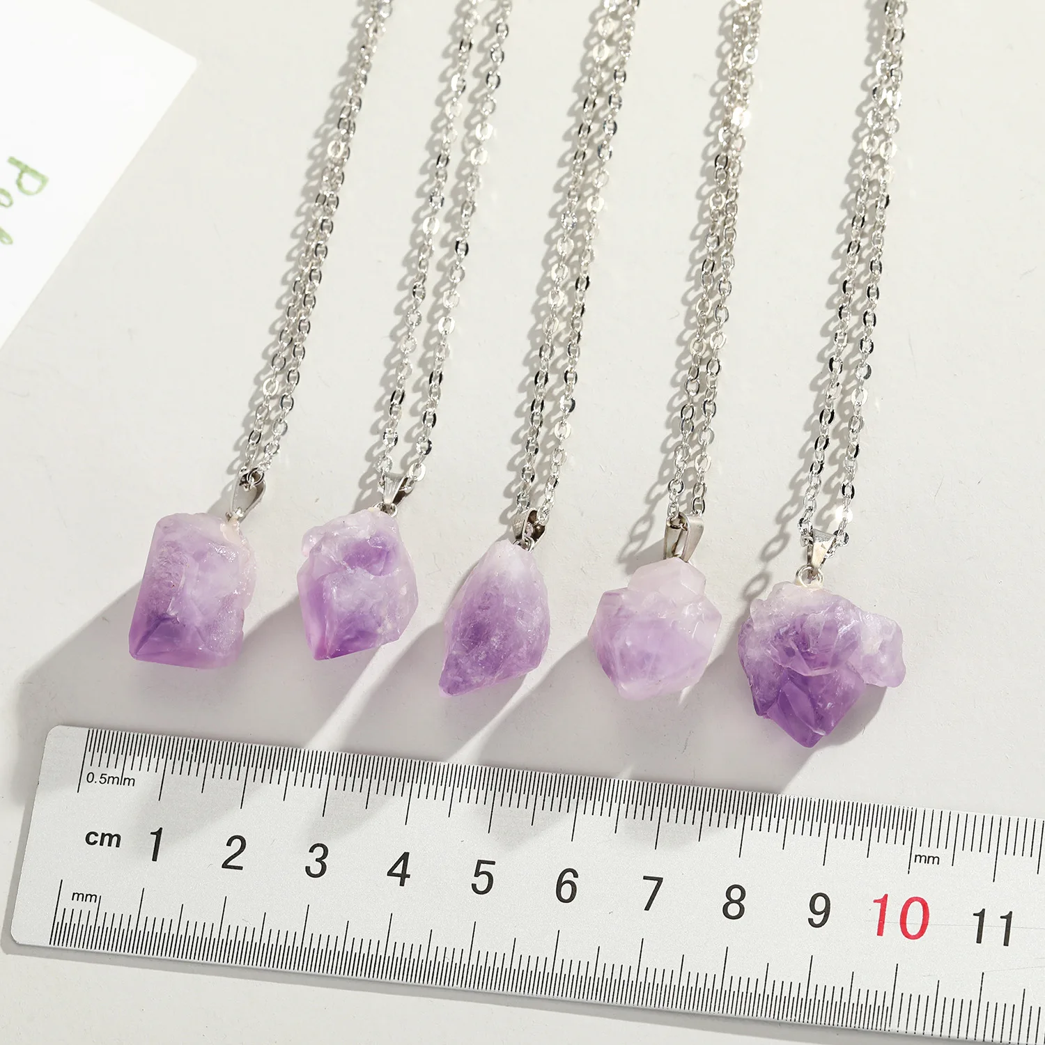 

Natural Stone Irregular 10-18mm Amethysts Crystal Pendant Necklace For women jewelry