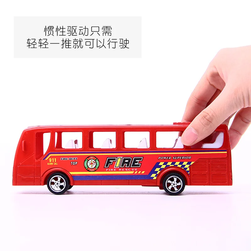 

Toy Car Children Creative 1-3 Years Old Boy Inertia Car Rental Bus Model Baby Bus Stall Toy
