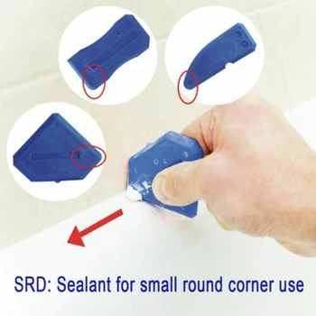 

Plastic+Silicone Sealant Finishing Profiling Caulk Remover Tile Grouting Tool 8x