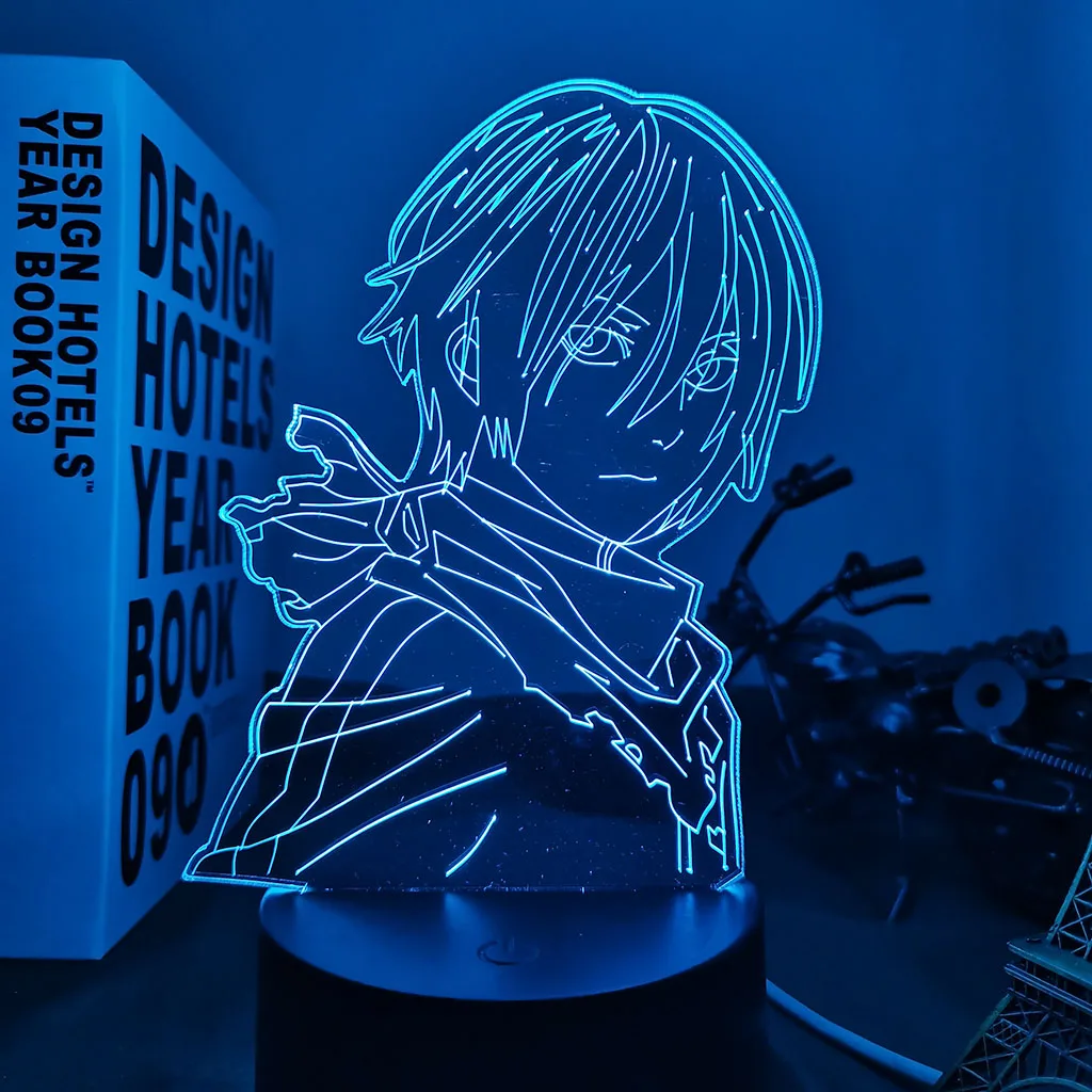 Anime Noragami Yato Figure Led Night Light for Bedroom Decor Light Brithday Gift Manga Noragami 3d Table Lamp Acrylic led night light