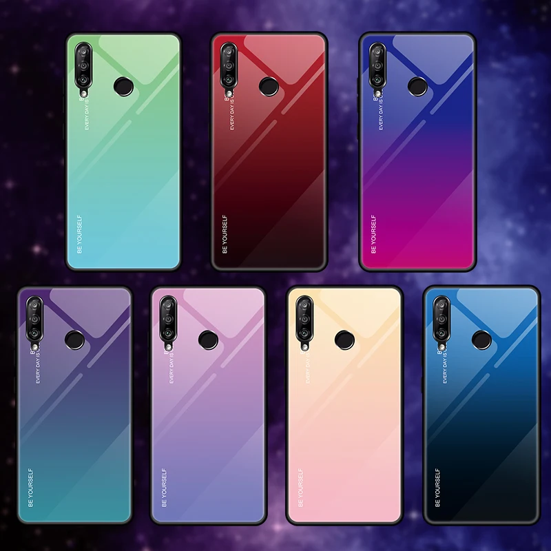 Чехол GerTong для Huawei P30 P20 Pro Honor 20 10 9 Lite 8X Mate из закаленного стекла | Мобильные