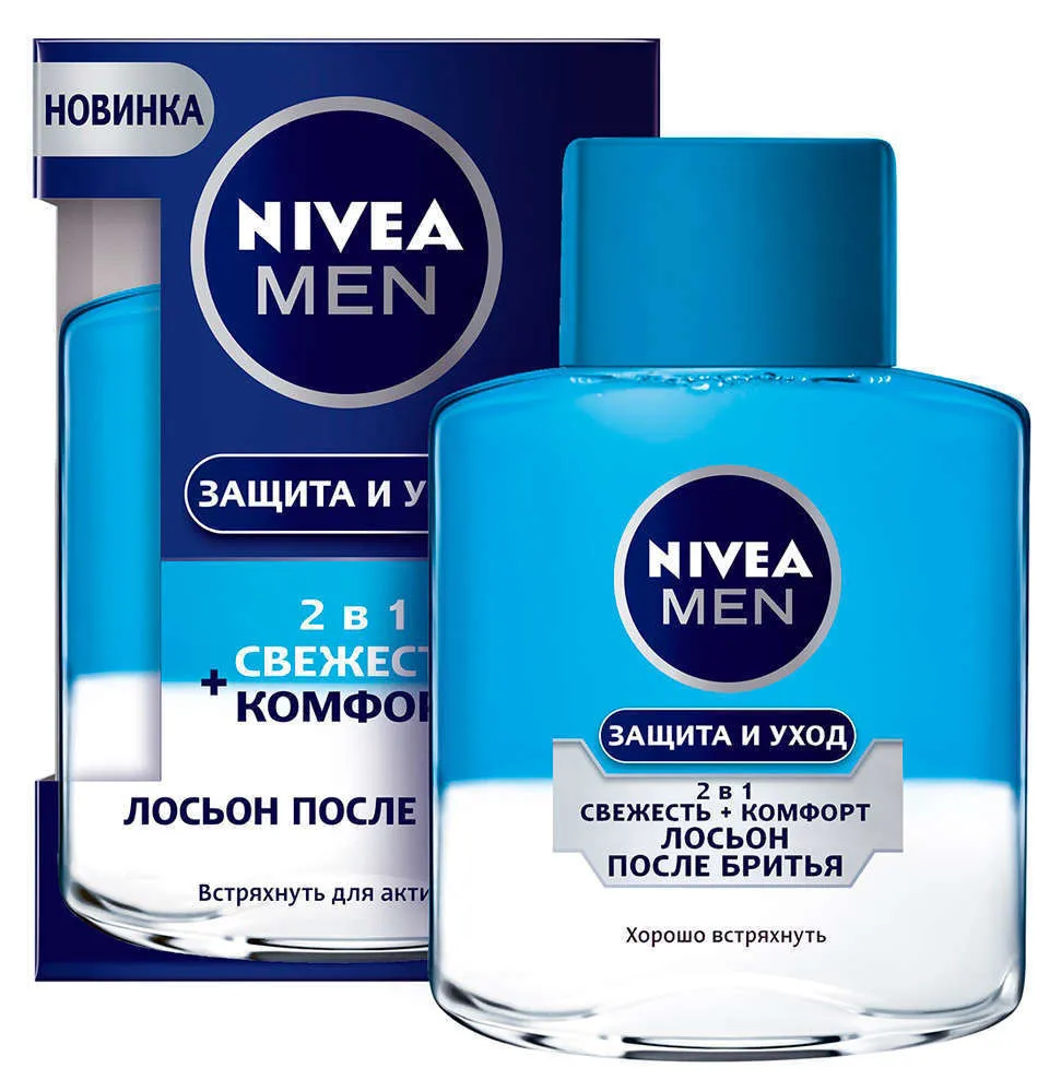 Лосьон после бритья 2 в 1 «Защита и уход» Nivea, 100 мл