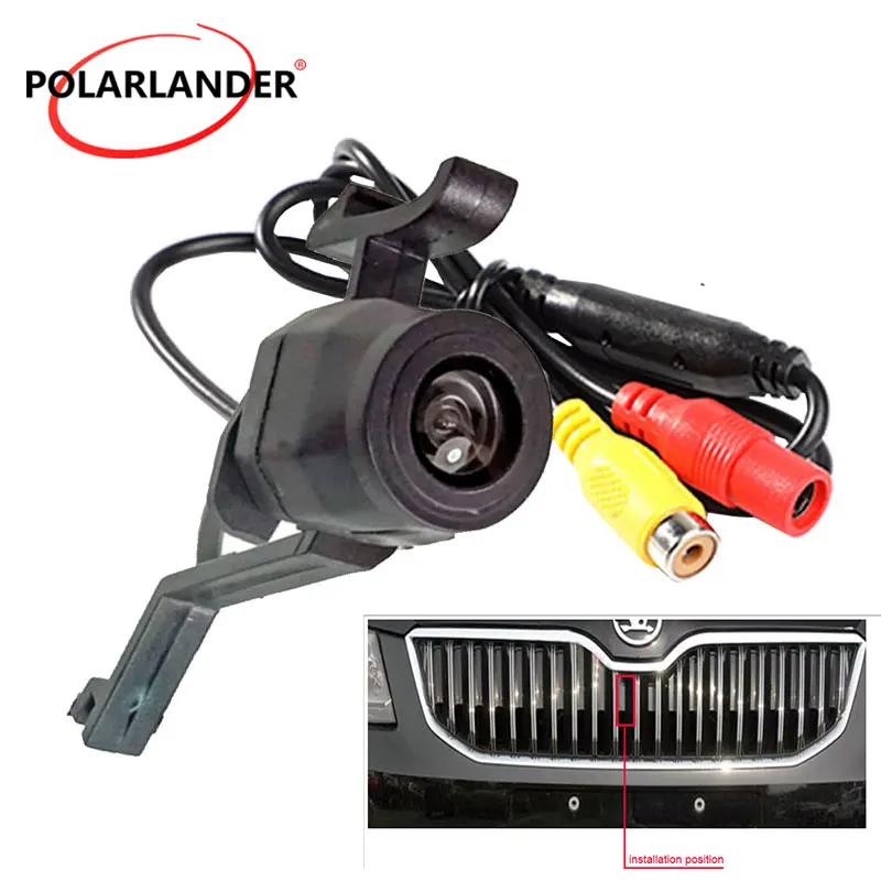 For Skoda Octavia 2015-2018 CCD Waterproof Car front view camera Night vision Car Parking Front Emblem logo Portable Car Cam