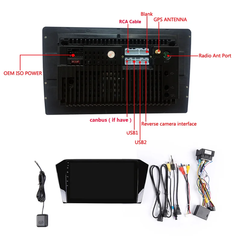 Excellent 10.1" 2G RAM 32G ROM Android Car DVD Video Player GPS For VW Magotan Passat B8 2015 2016-2018 audio car radio stereo navigation 5