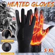 Зимние теплые ветрозащитные водонепроницаемые противоскользящие термальные перчатки для езды на велосипеде с сенсорным экраном, лыжные перчатки для женщин и мужчин, перчатки для катания на лыжах и сноуборде, снегоходы