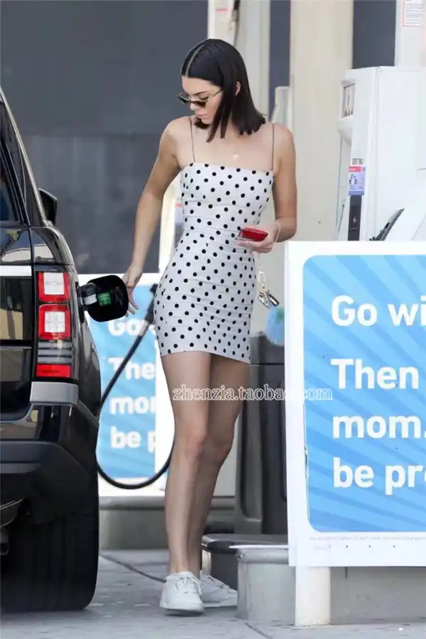 Kendall Jenner Polka Dot Dress Flash 