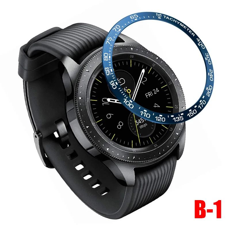 Ободок кольцо клеющаяся крышка против царапин Металл для samsung Galaxy Watch 42 мм SGA998 - Цвет: b1