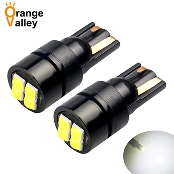 

100PCS W5W LED Bright T10 LED Bulb 5 SMD 3030 Car Interior Light 1.6W 168 194 12V COB 6000K Side Clearance Lights