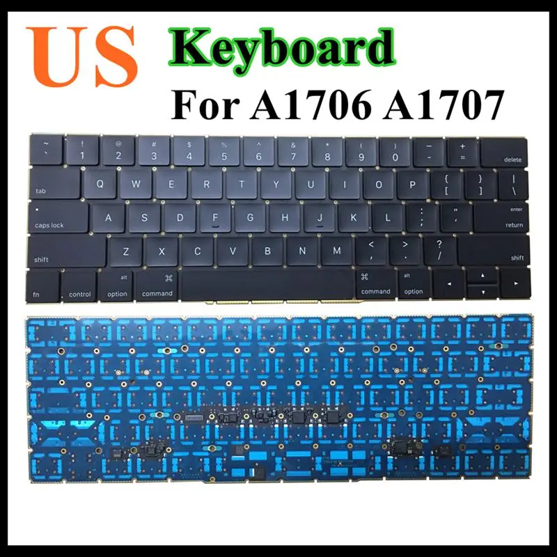 Faishao оригинальная новая клавиатура США для Macbook Pro retina 1" 15" A1706 A1707- год Замена