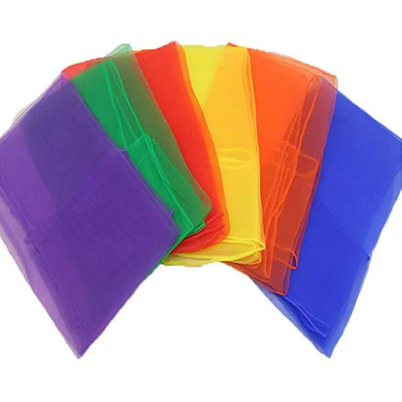 

Dancing And Juggling Towels Candy Colored Gym Towel Dance Practical Gauze Scarf Chiffon 6 colors